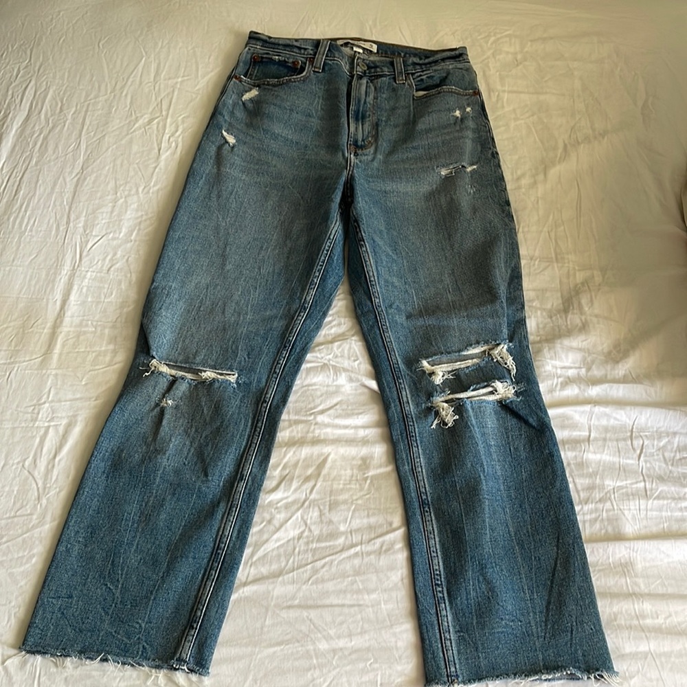 Abercrombie Ankle Straight Jeans
